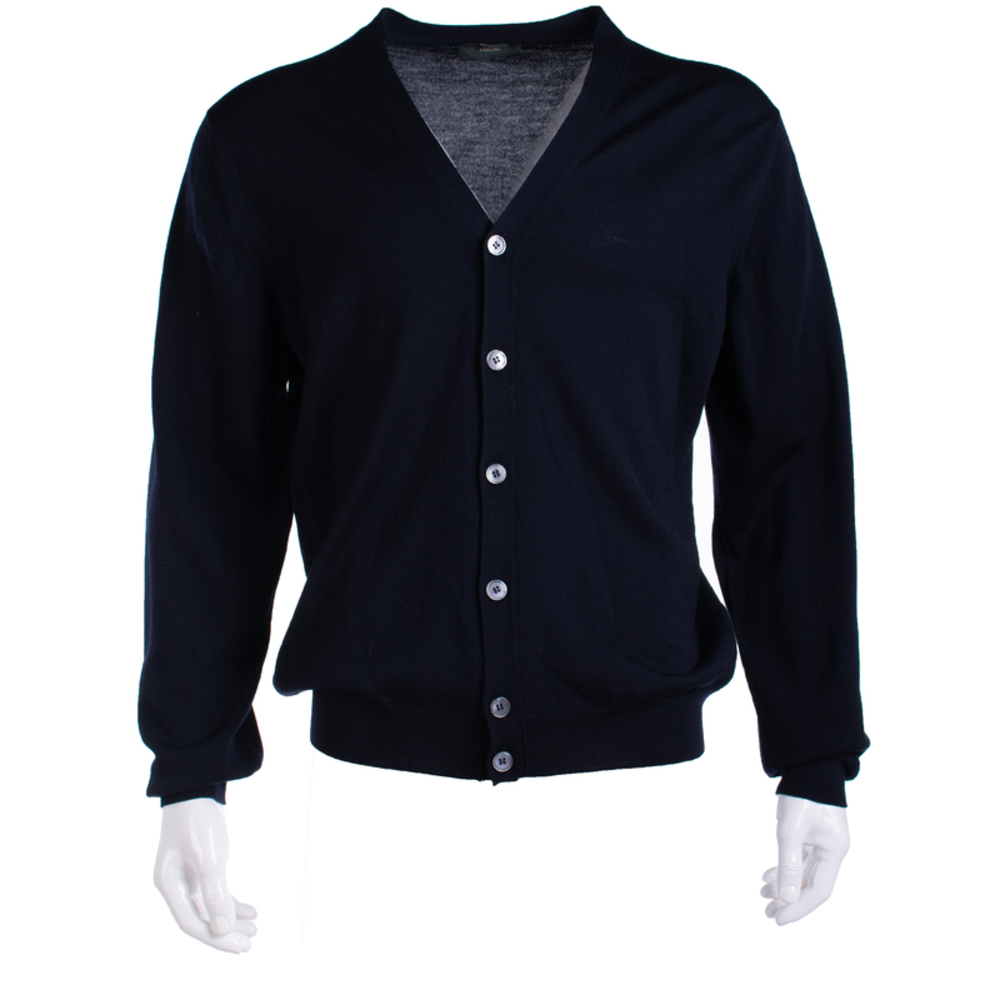 ZANONE MIDNIGHT BLUE KNIT SWEATER | MENS SIZE XL - Picture 1 of 5